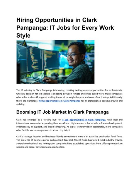 hiring jobs in clark pampanga|Work, Jobs in Clark Freeport Zone .